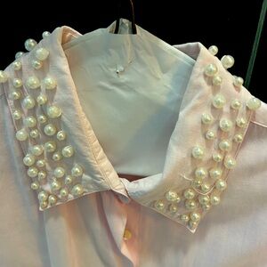 Pearl embellished blouse